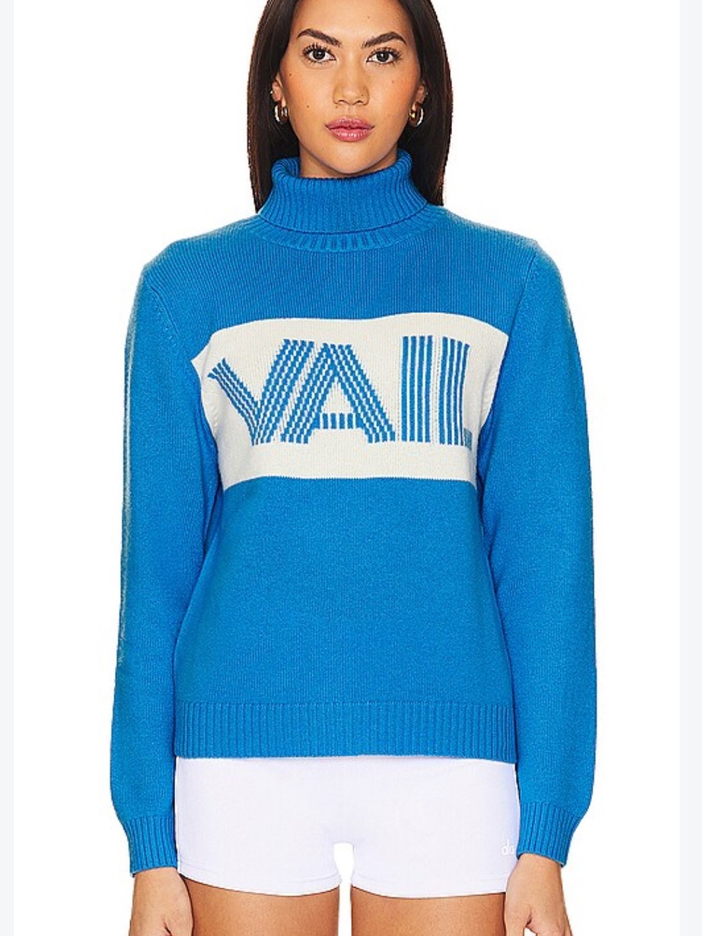 Jumper 1234 NWT Vail Roll Collar Wool Cashmere Sweater Sky Cloud Dancer Size 2
